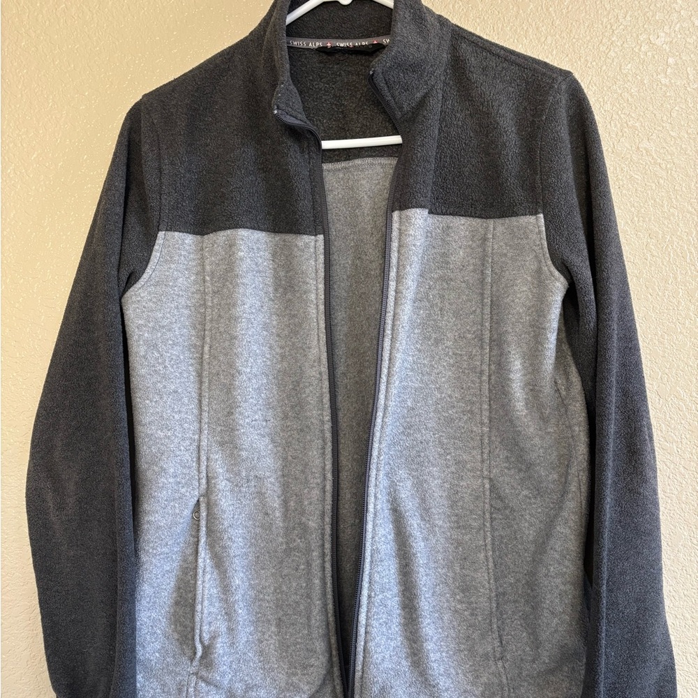 Gray Full-Zip Sweater